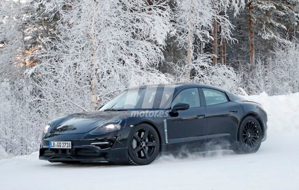 Porsche ya prueba la versión de producción del Mission E en la nieve