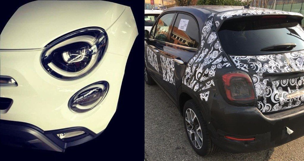 Fiat 500X 2019: la primera imagen al desnudo del nuevo facelift