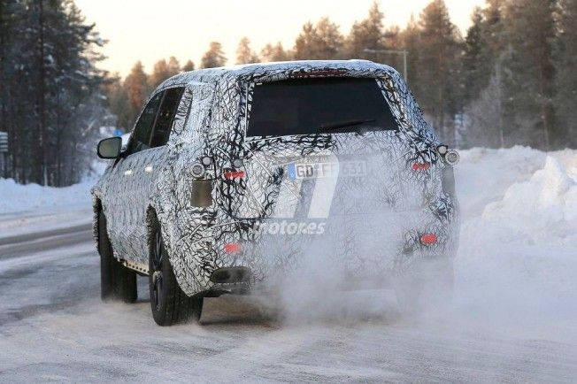 Mercedes GLS 2019 - foto espía posterior