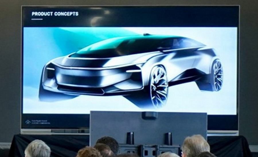 Faraday Future desvela un nuevo crossover con un boceto