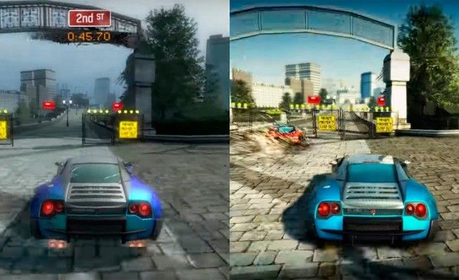 Comparativa gráfica de Burnout Paradise Remastered