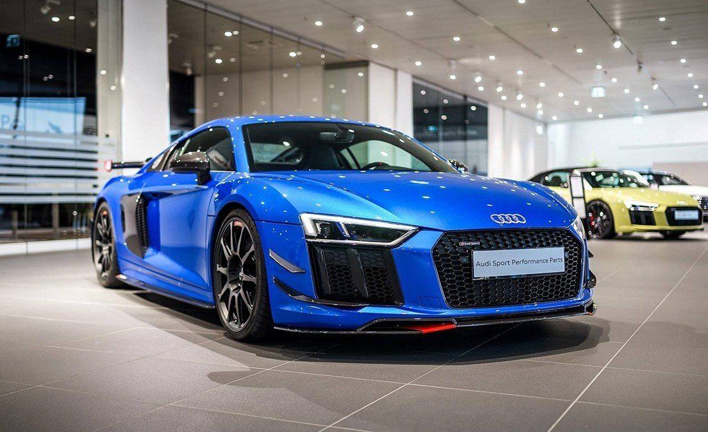 El Audi R8 V10 Plus se muestra en vivo con las Performance Parts