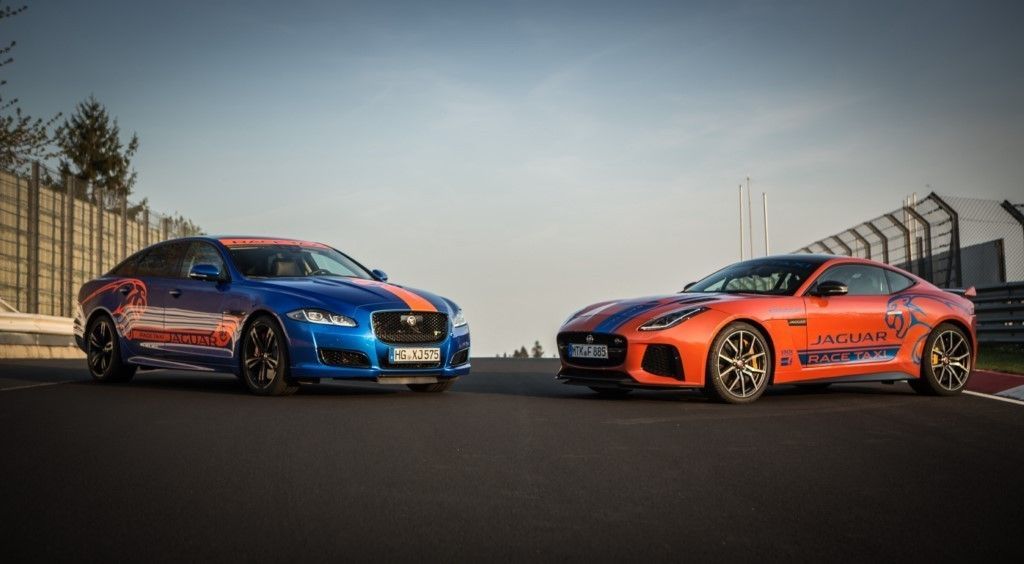 Los Jaguar F-TYPE SVR y XJR575, nuevos Race Taxi del circuito de Nürburgring