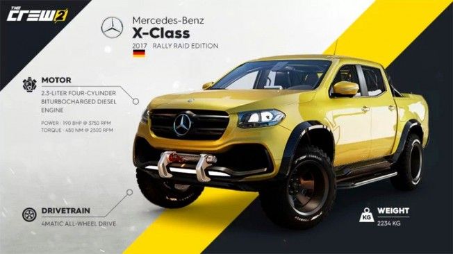 Mercedes Clase X en The Crew 2