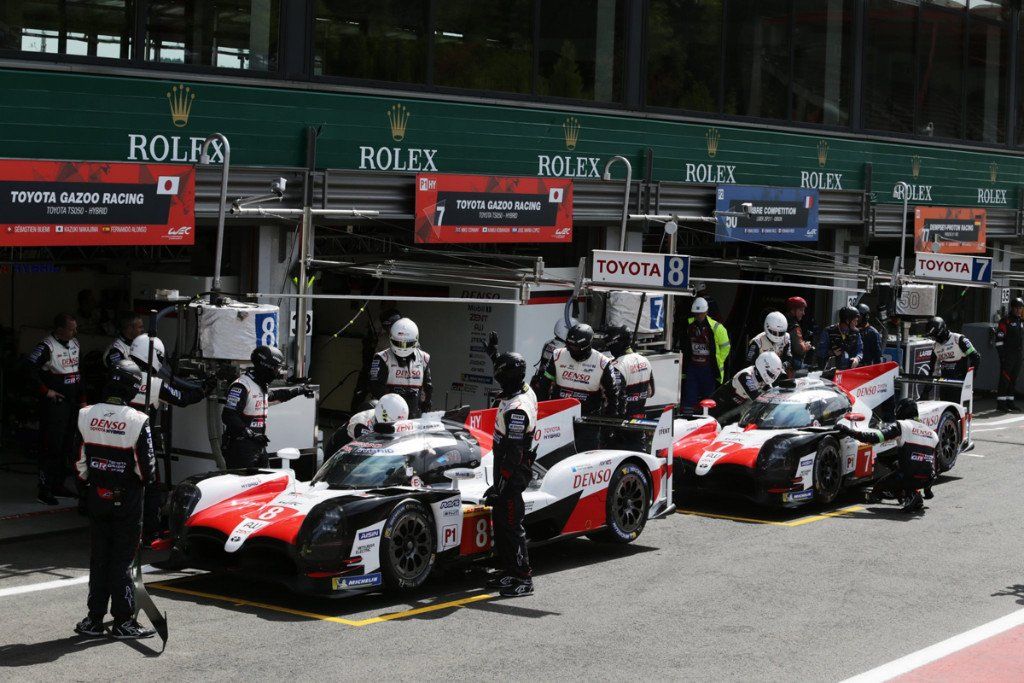 Toyota mantiene el ritmo en los segundos libres de Spa