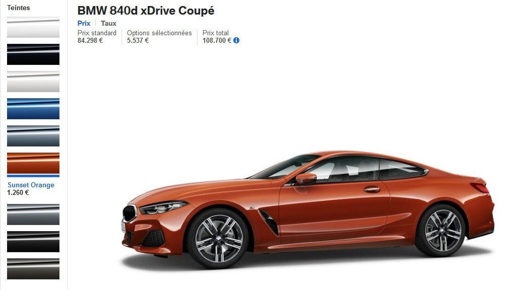 El configurador online del BMW Serie 8 Coupé ya está disponible