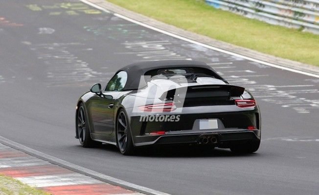 Porsche 911 Speedster - foto espía posterior