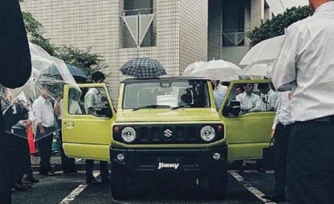 Suzuki Jimny 2019 - foto espía frontal