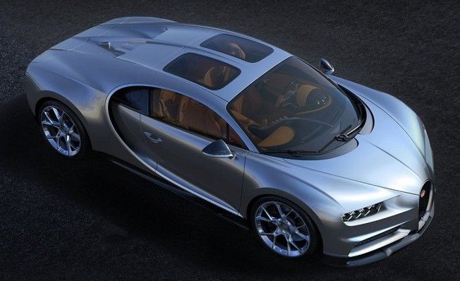 Bugatti Chiron - techo de cristal