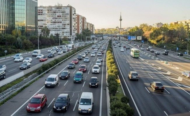 Tráfico denso en España