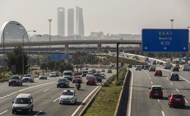 Tráfico rodado en la ciudad de Madrid