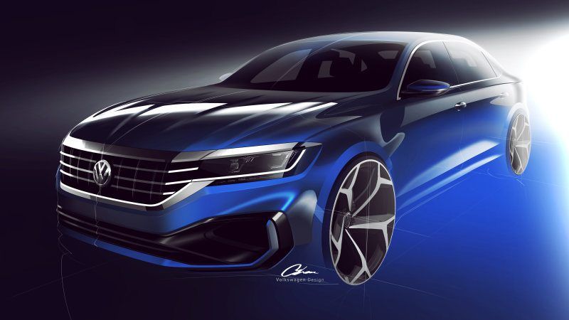 Volkswagen USA adelanta el nuevo Passat 2020 que será presentado en Detroit