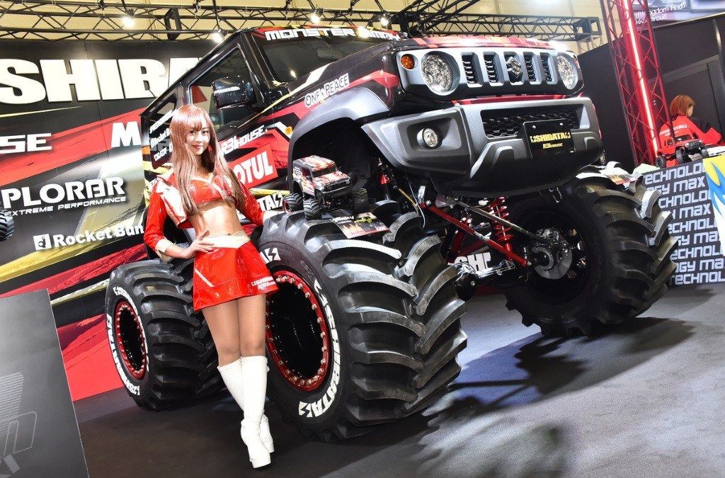 El Suzuki Jimny convertido en monster truck en el Tokyo Auto Salon 2019