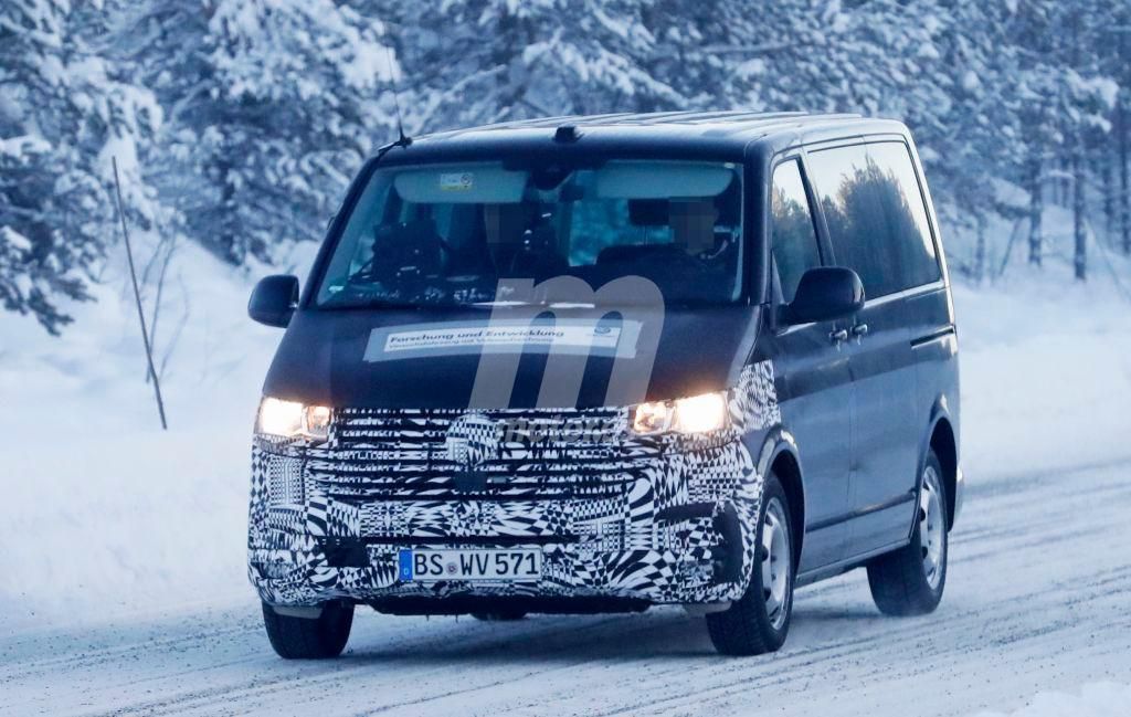 El Volkswagen Transporter T6 facelift ya está realizando pruebas de carretera