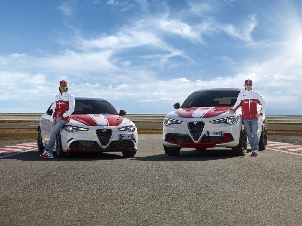 Los Alfa Romeo Giulia QV y Stelvio QV se visten con los colores de Alfa Romeo Racing