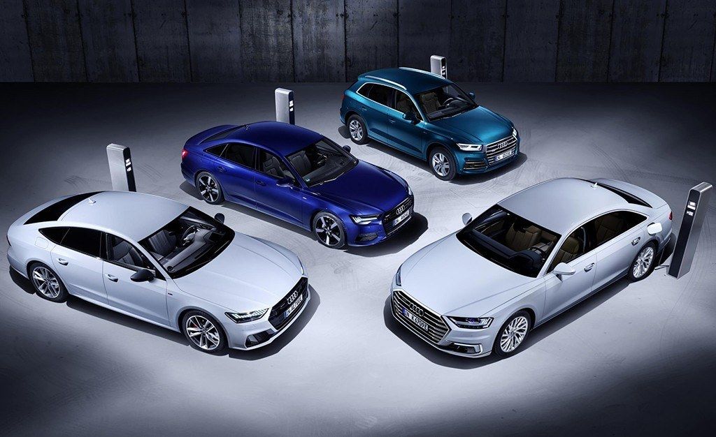 Audi presenta sus nuevos híbridos enchufables: Q5, A6, A7 y A8 se electrifican