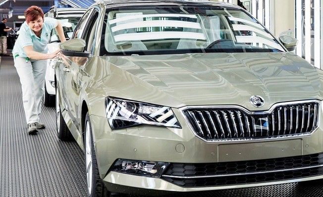 Producción del Skoda Superb en Kvasiny