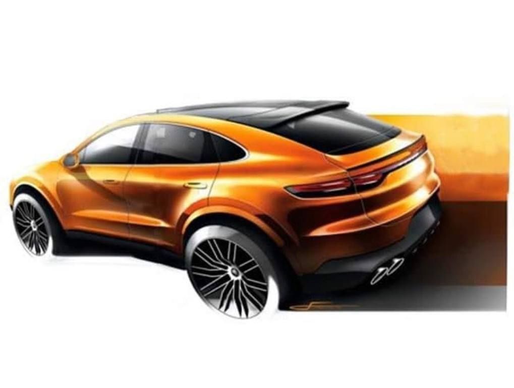 Se filtra el aspecto del nuevo Porsche Cayenne Coupé en un boceto