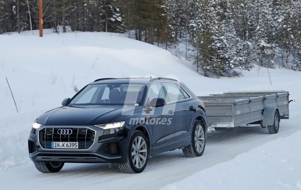 Nuevas fotos espía confirman la versión híbrida enchufable del Audi Q8 TFSI e