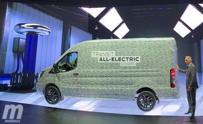 Prototipo de la versión eléctrica del Ford Transit