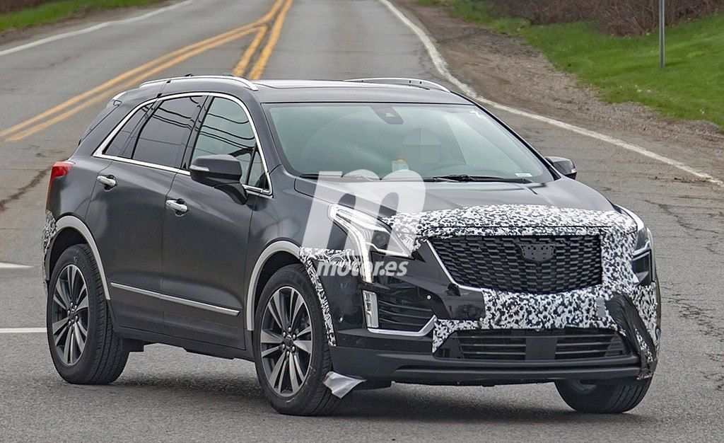 El frontal del nuevo Cadillac XT5 2020 pierde una gran cantidad de camuflaje