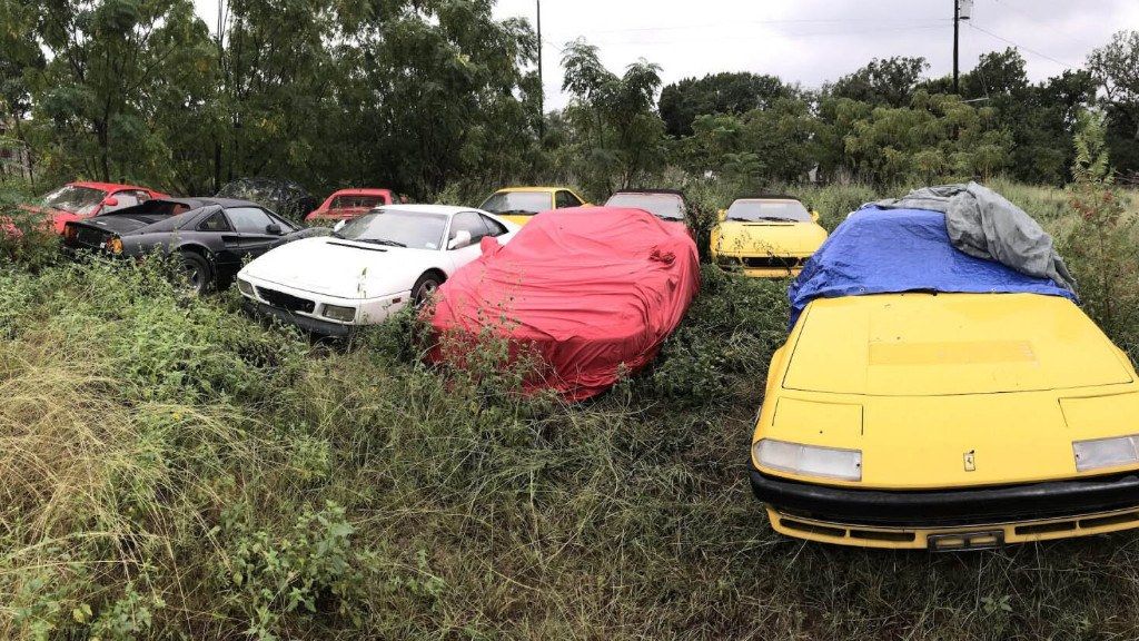 Increíble pero cierto: 11 Ferraris abandonados a su suerte en un solar