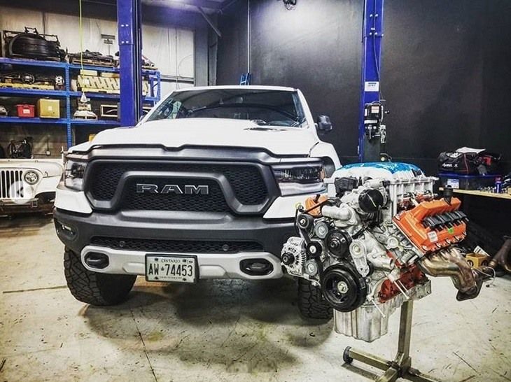 Este RAM 1500 con el V8 Hellcat de 717 CV es el esperado Rebel TRX no oficial