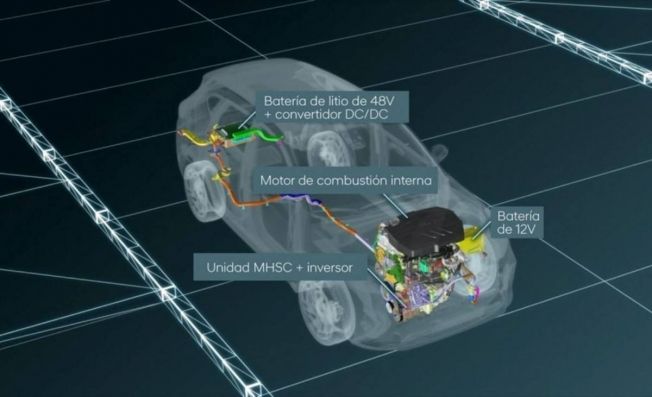 Esquema semihíbrido de 48 voltios de Hyundai