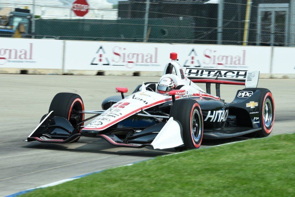 Newgarden bate a Rossi en un acortado duelo lluvioso en Detroit