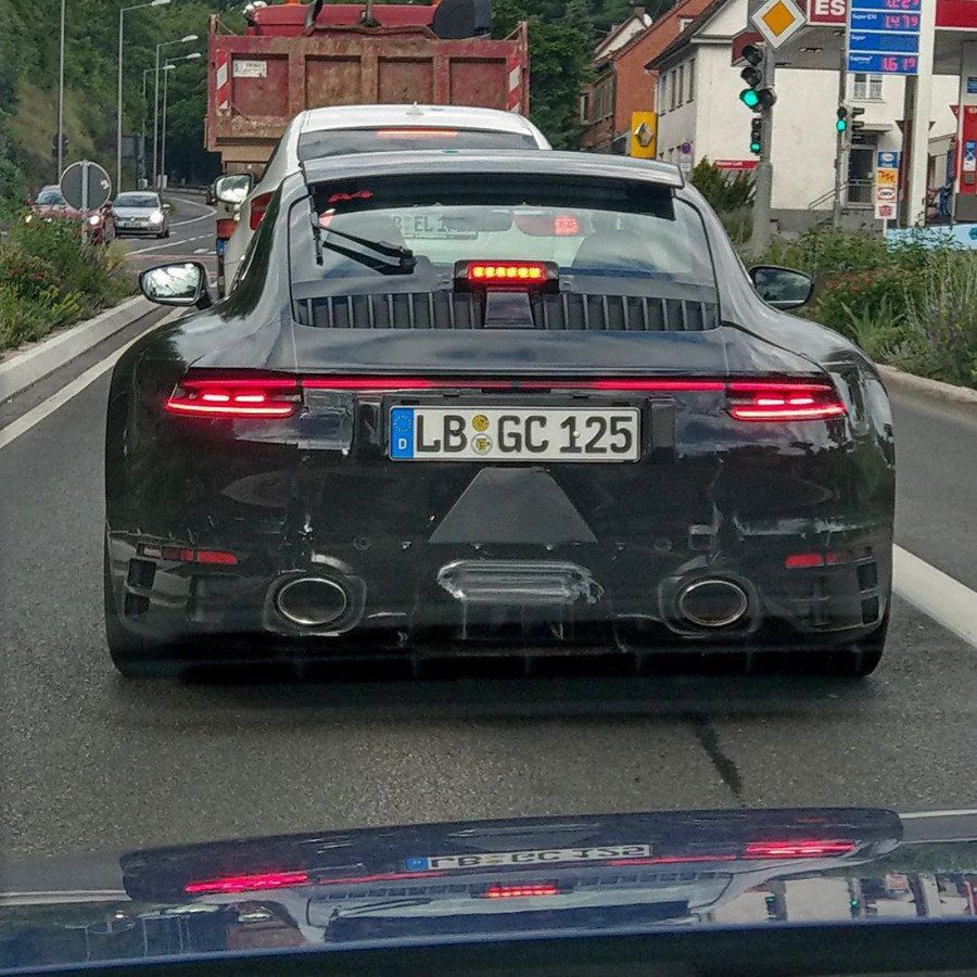 Cazado un prototipo del posible Porsche 911 GTS Coupé (992)