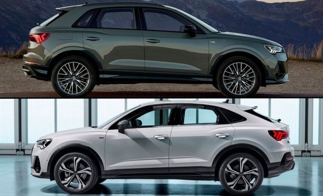 Audi Q3 vs Audi Q3 Sportback - lateral