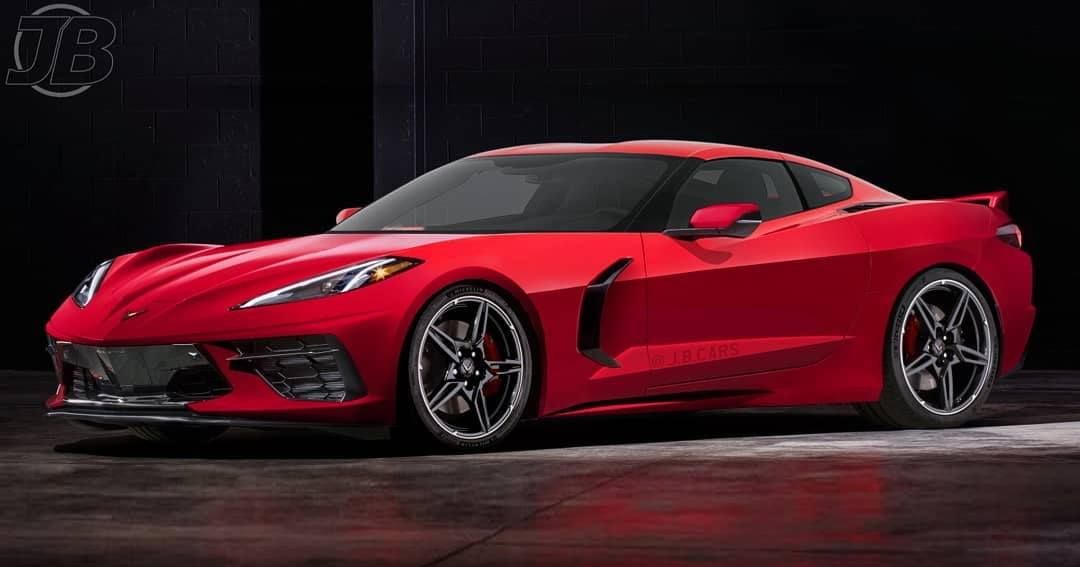 Así sería el actual Chevrolet Corvette C8 con motor delantero