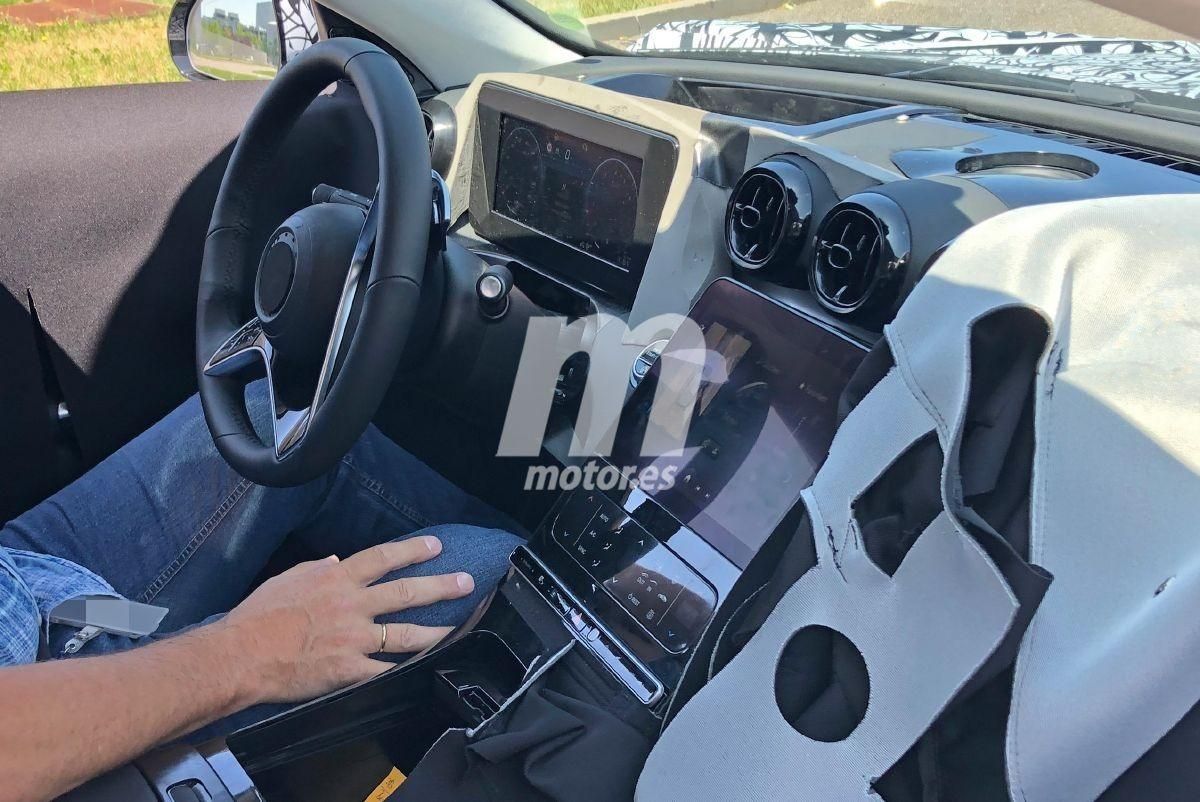 Cazan el interior del nuevo Mercedes Clase C 2021 durante unas pruebas en Nürburgring