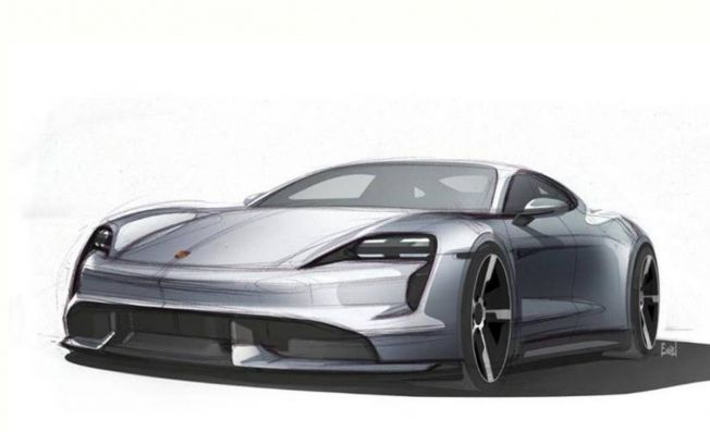 Porsche Taycan - boceto