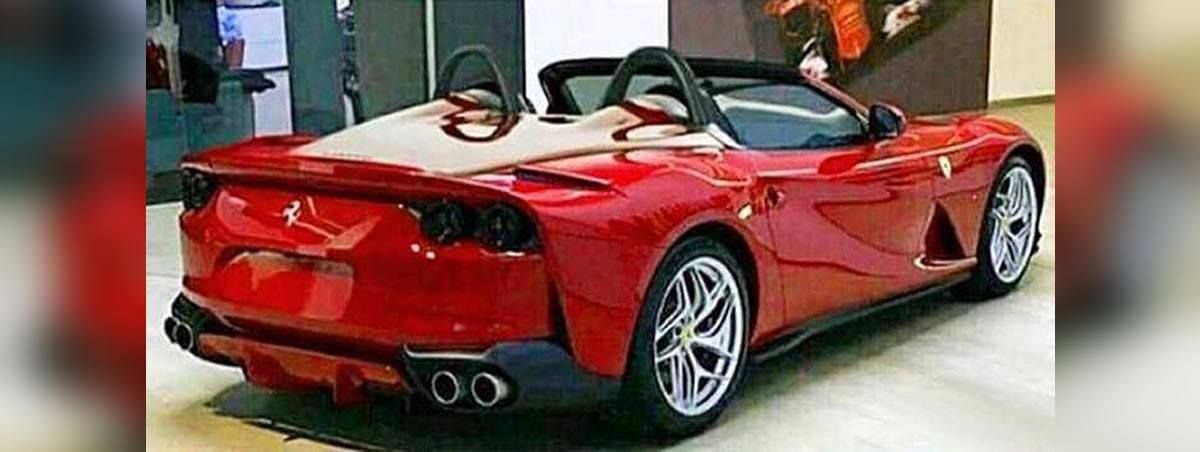 El Ferrari 812 descapotable filtrado al desnudo