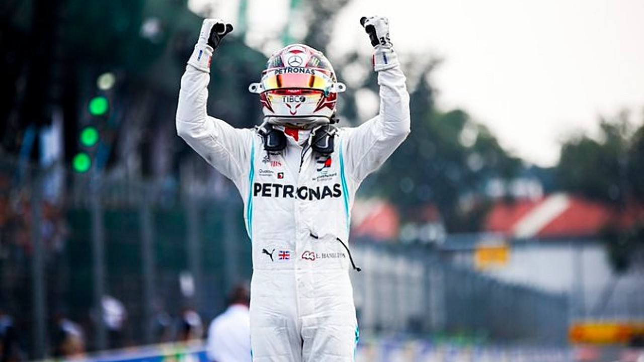 Hamilton: "Llevaba tiempo queriendo ganar aquí, increíble haber aguantado a los Ferrari"