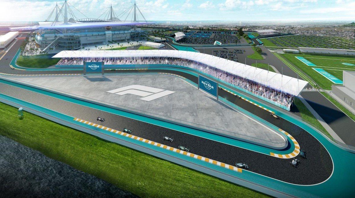 Preacuerdo para organizar el GP de Miami en el Hard Rock Stadium en 2021