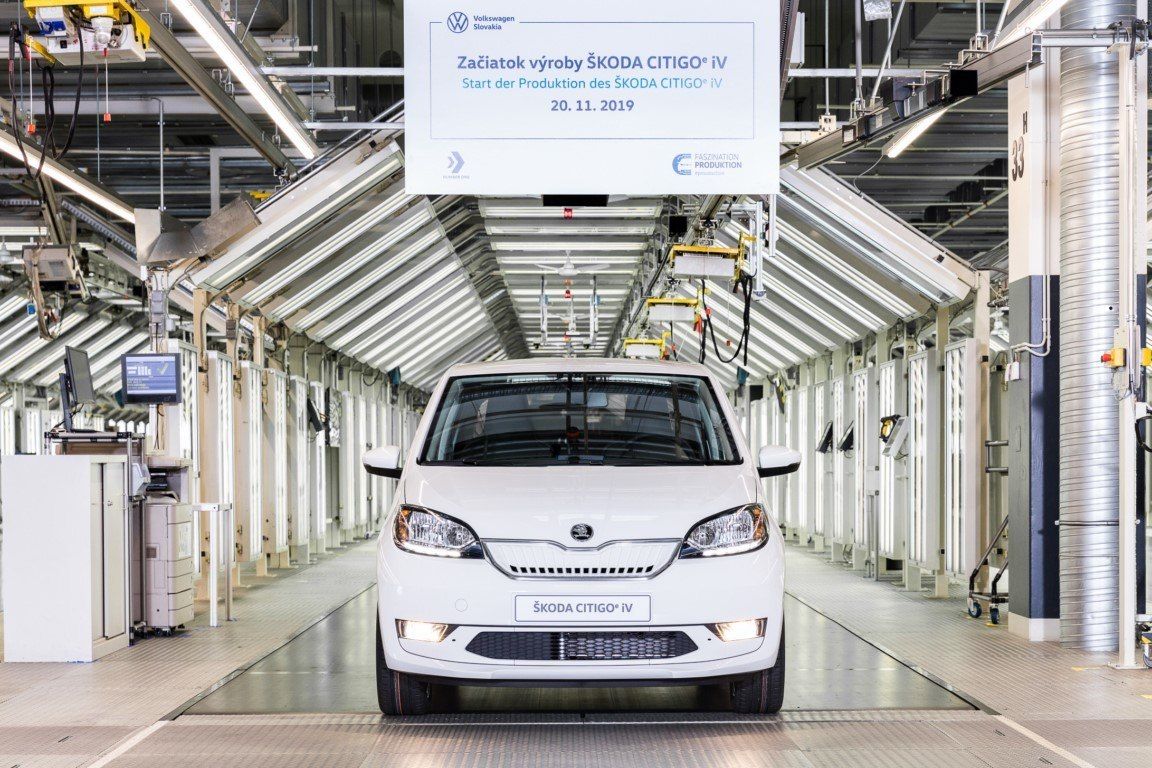 Se inicia la producción del nuevo Skoda Citigoe iV en la planta de Bratislava