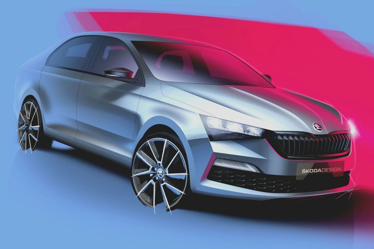 Dos teasers revelan el diseño del nuevo Skoda Rapid para Rusia y China