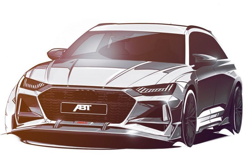 ABT adelanta unos teasers en forma de bocetos del nuevo RS6-R