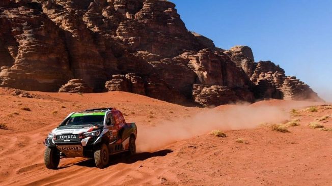 Los grandes 'gallos' del Dakar brillan en las primeras dunas