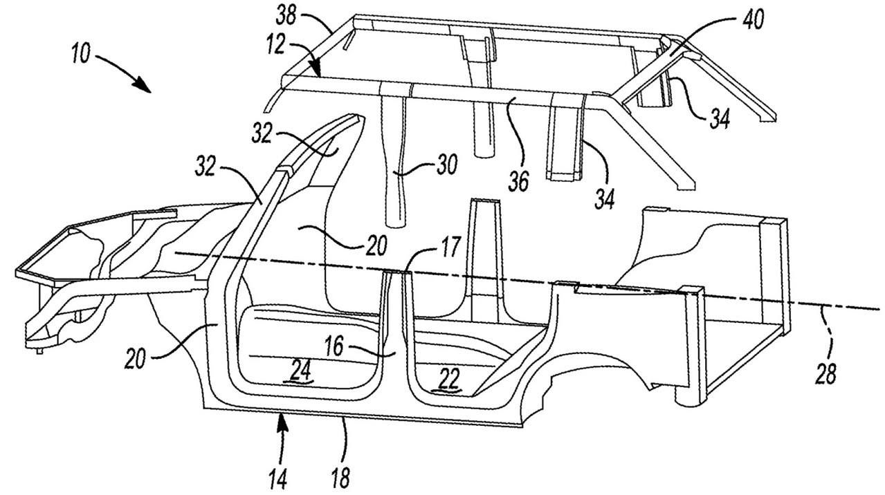 Ford patenta un sistema muy novedoso de techo desmontable completo para el Bronco