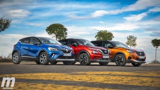 Renault Captur, Nissan Juke y Peugeot 2008