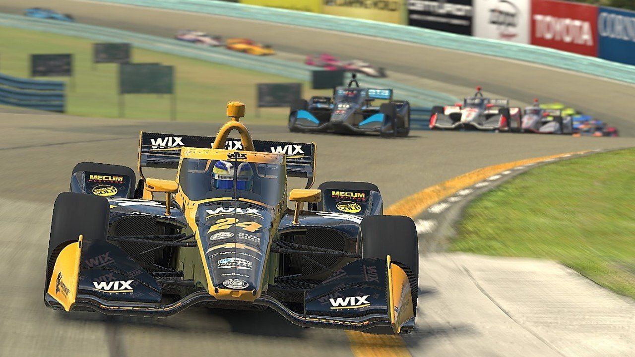 Sage Karam gana la primera carrera virtual de iRacing en Watkins Glen