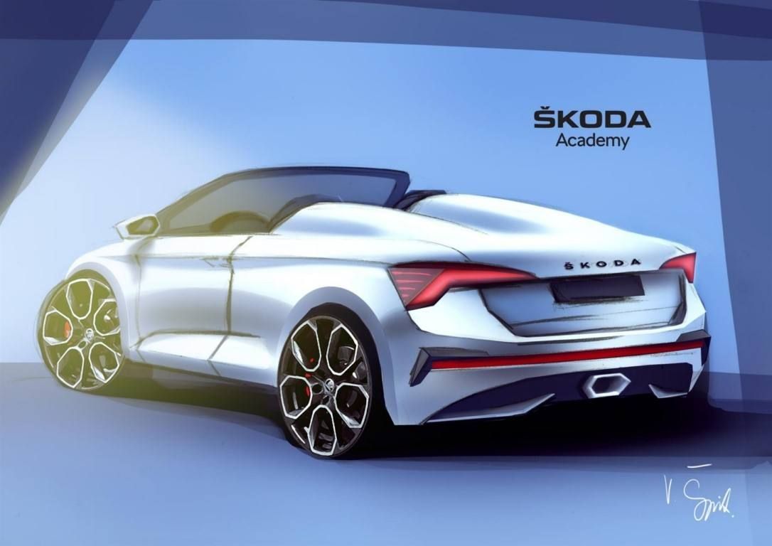 Skoda Scala Spider, dos bocetos del nuevo one-off de la Academia de diseño de Skoda