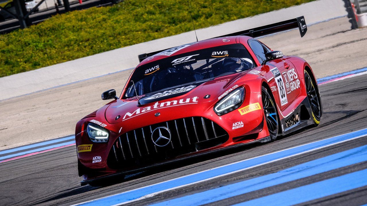 Los Mercedes-AMG GT3 Evo mandan en el test del GTWC en Paul Ricard