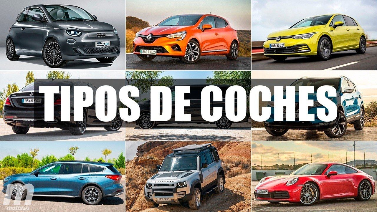 Tipos de coches, aprende a identificarlos y a distinguirlos