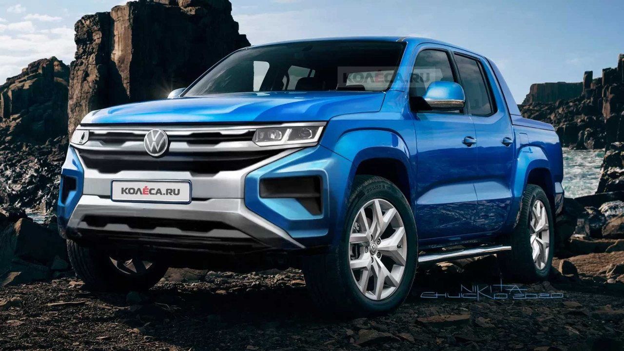 Así será el Volkswagen Amarok 2022 según el boceto de la marca