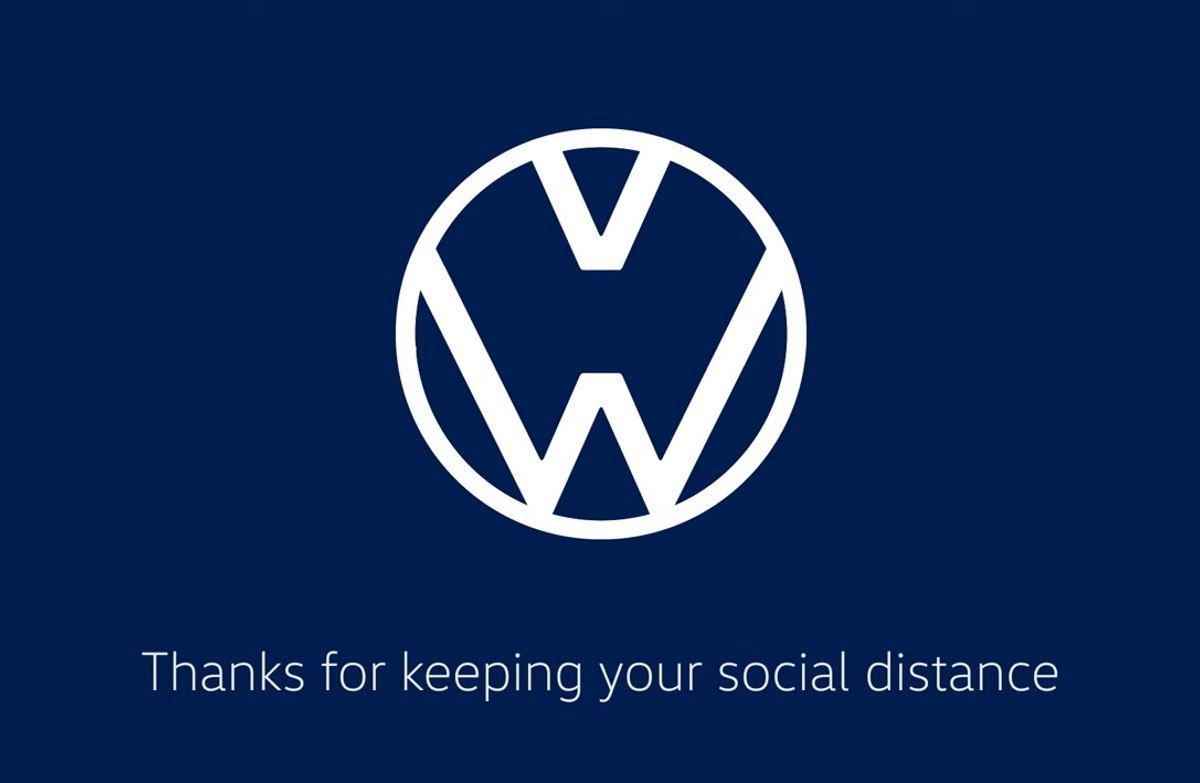 Volkswagen y Audi separan sus logos para promover la distancia social