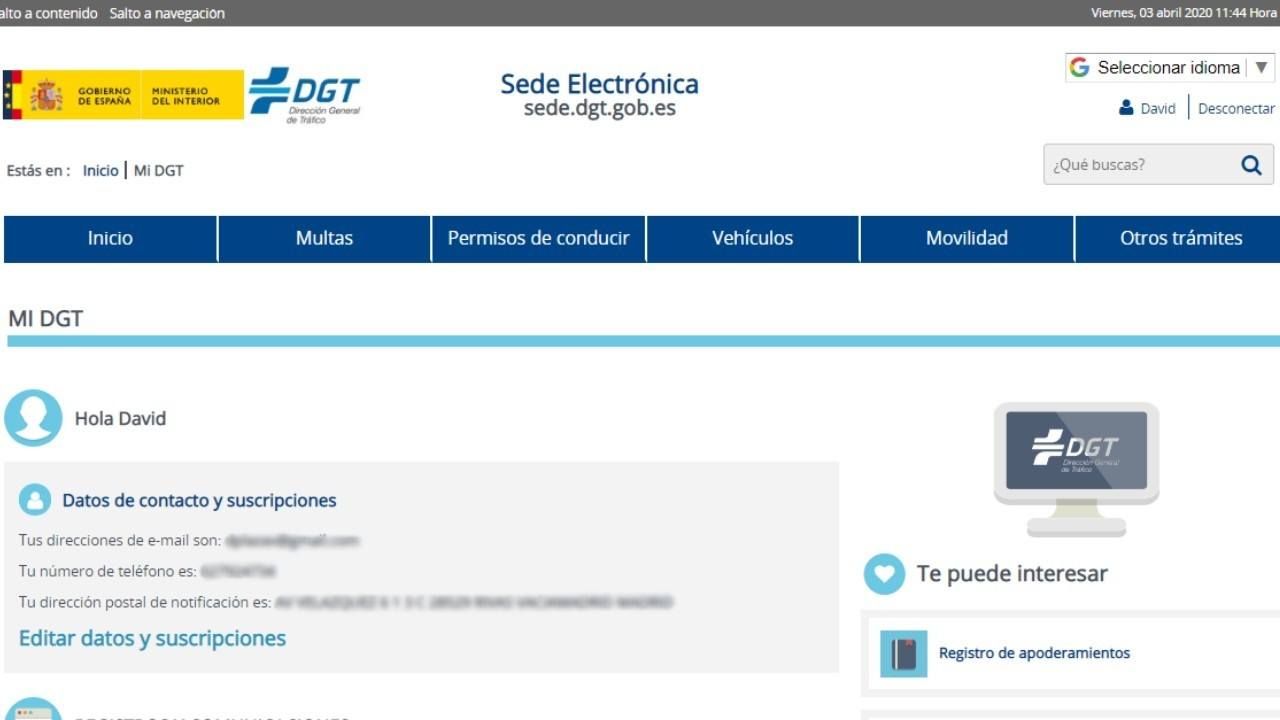 Sede electrónica de la DGT: todo lo que puedes hacer en ella